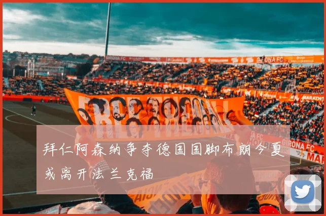 拜仁阿森纳争夺德国国脚布朗今夏或离开法兰克福